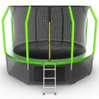 Батут EVO JUMP Cosmo 12ft (Green) с нижней сеткой